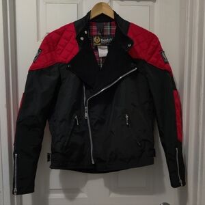 Belstaff Vintage Nylon Moto Jacket Size Large